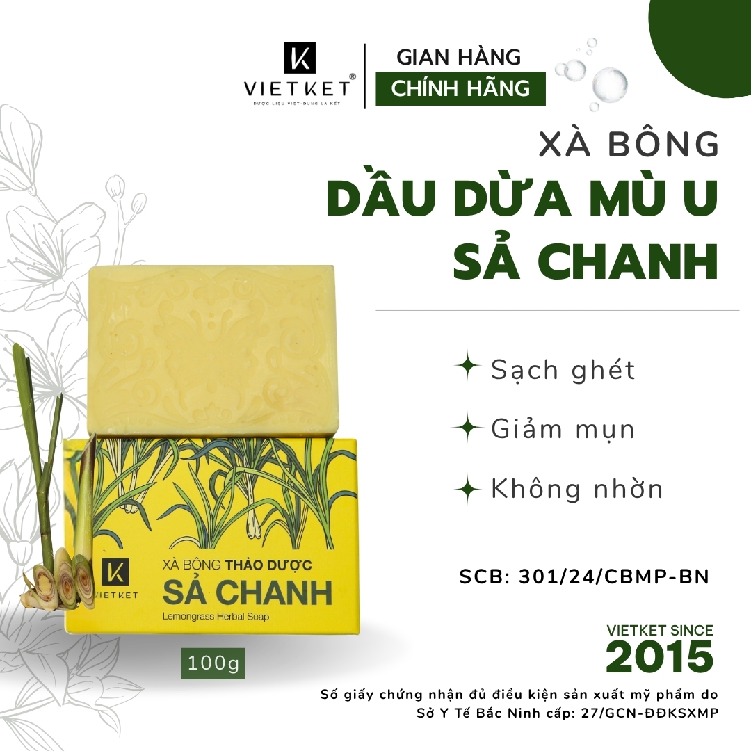 Xà bông thảo dược Sả chanh