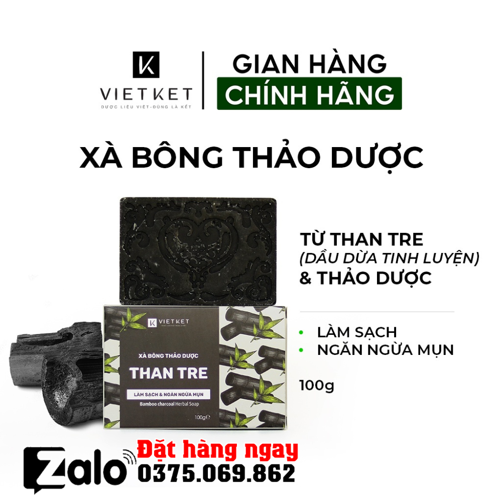 Xà bông thảo dược Than tre