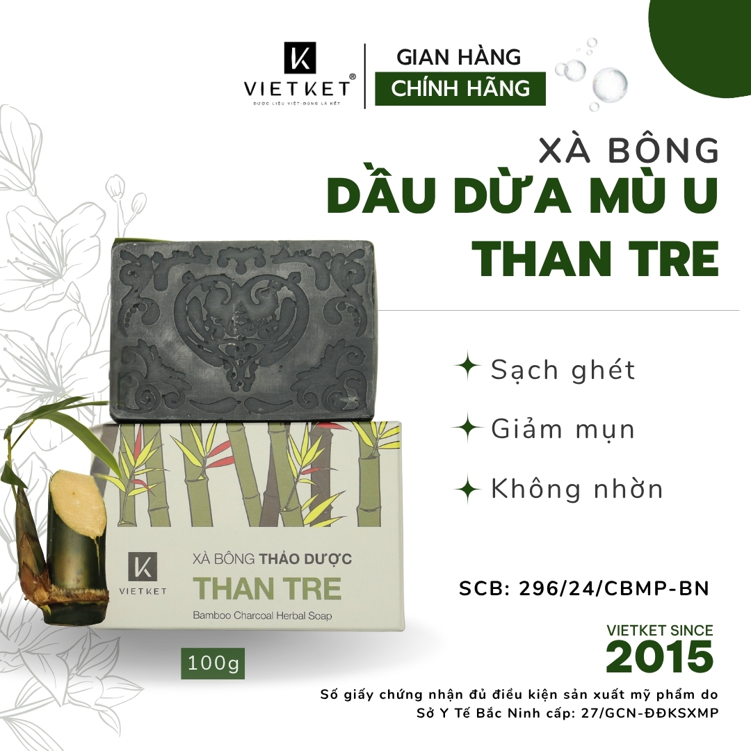 Xà bông thảo dược Than tre