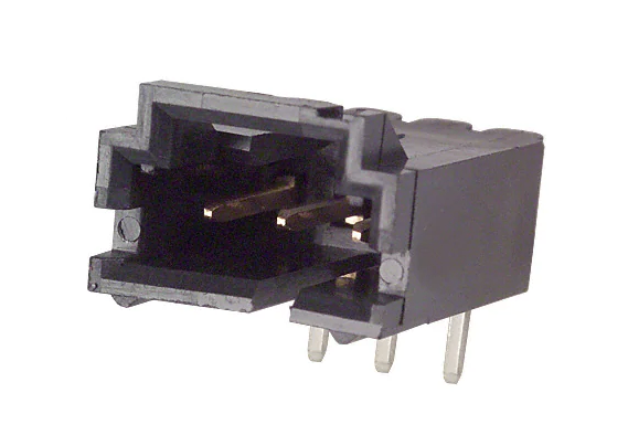 Đầu cắm đầu nối góc vuông 3 chân, bước 2.54mm CONNECTOR HEADER R/A 3POS 2.54MM 5-103635-2 ( Chân cong )