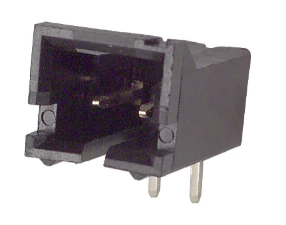 Đầu cắm đầu nối 2 chân 2.54mm - CONNECTOR HEADER R/A 2POS 2.54MM 5- 103635-1 ( Chân cong )