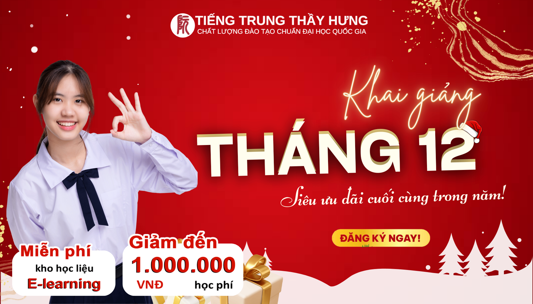 LỊCH KHAI GIẢNG CÁC KHÓA HỌC THÁNG 12.2023