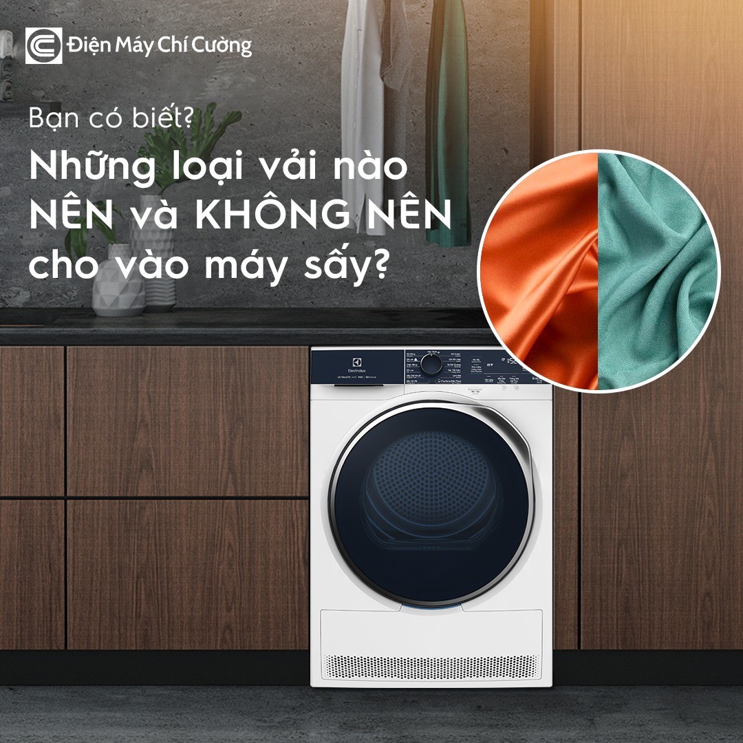 Những loại quần áo nào NÊN và KHÔNG NÊN cho vào máy sấy?