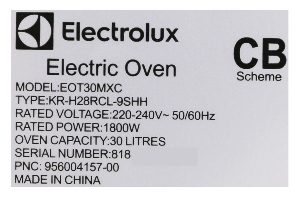 Lò Nướng Electrolux EOT30MXC