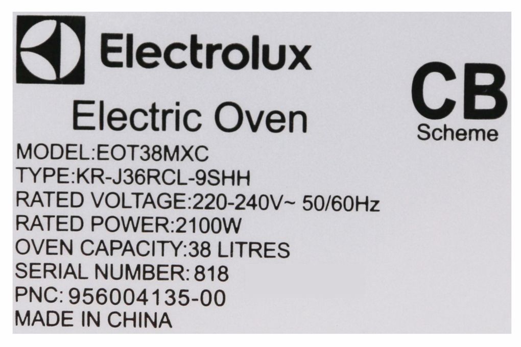 Lò Nướng Electrolux EOT38MXC