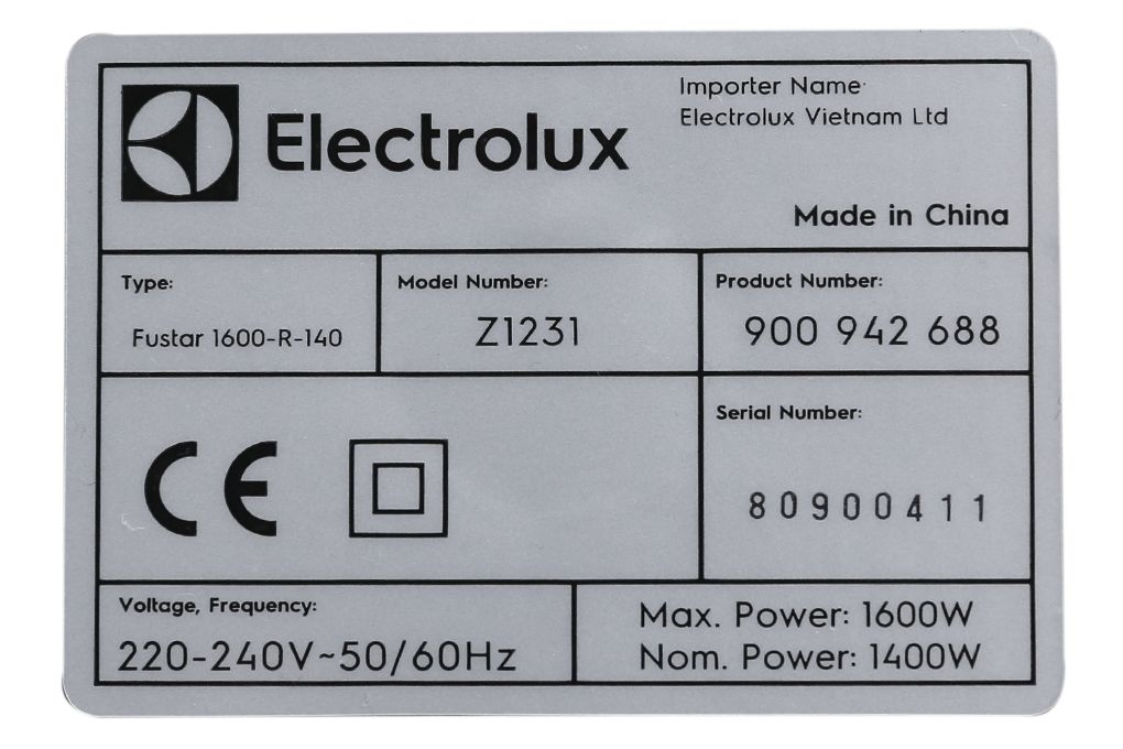 Hút Bụi Electrolux Z1231