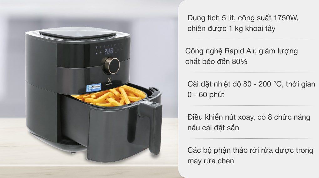 Nồi chiên không dầu Electrolux E6AF1-520K