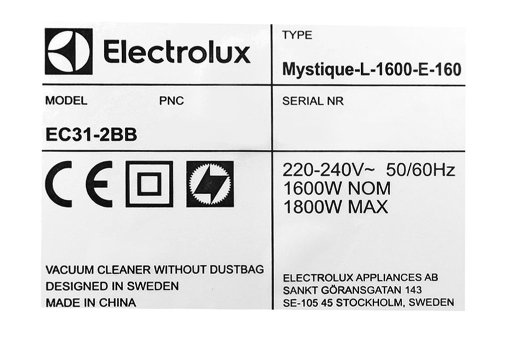 Hút Bụi Electrolux EC31-2BB