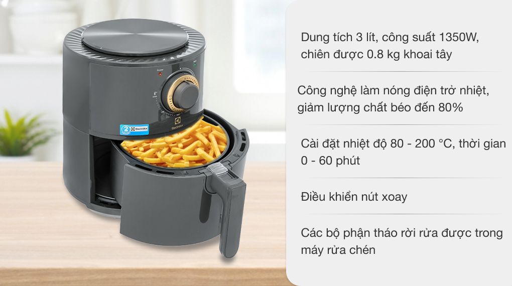 Nồi chiên không dầu Electrolux E6AF1-220K