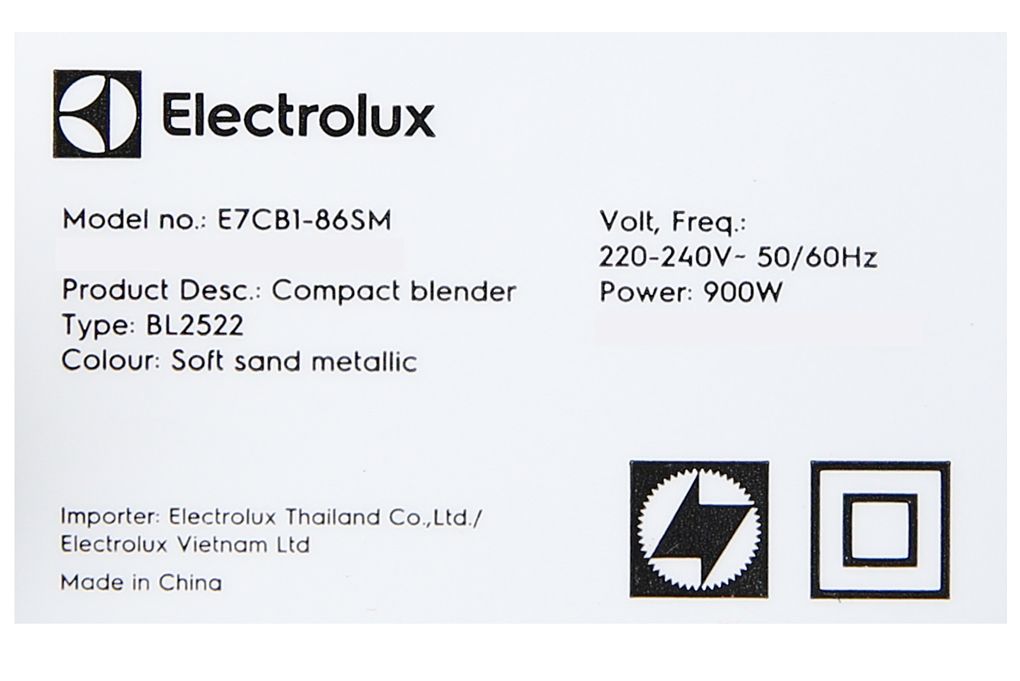 Máy Xay Sinh Tố Electrolux E7CB1-86SM