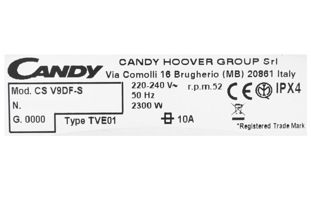 Máy sấy Candy CS V9DF-S