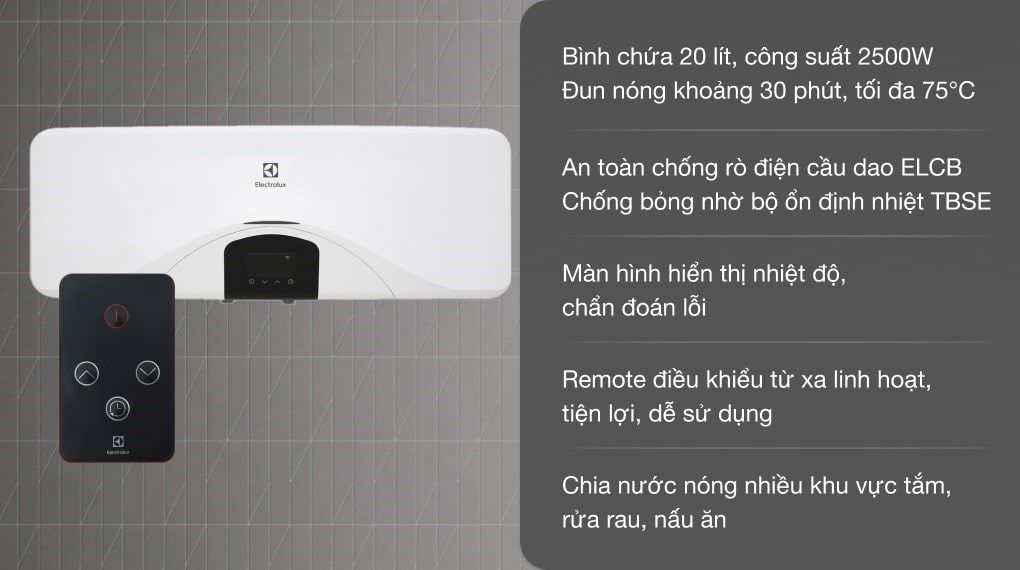 Bình nóng lạnh Electrolux EWS202DX-DWE