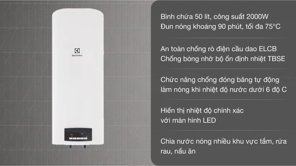 Bình nóng lạnh Electrolux EWS502DX-DWE