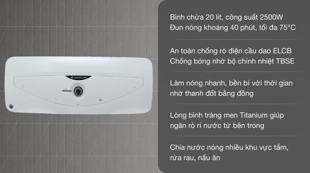 Bình Tắm Ariston - SL20B