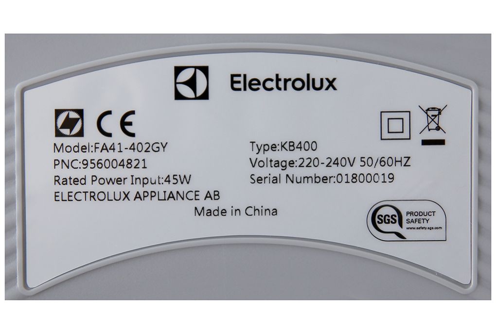 Máy lọc không khí Electrolux FA41-402GY