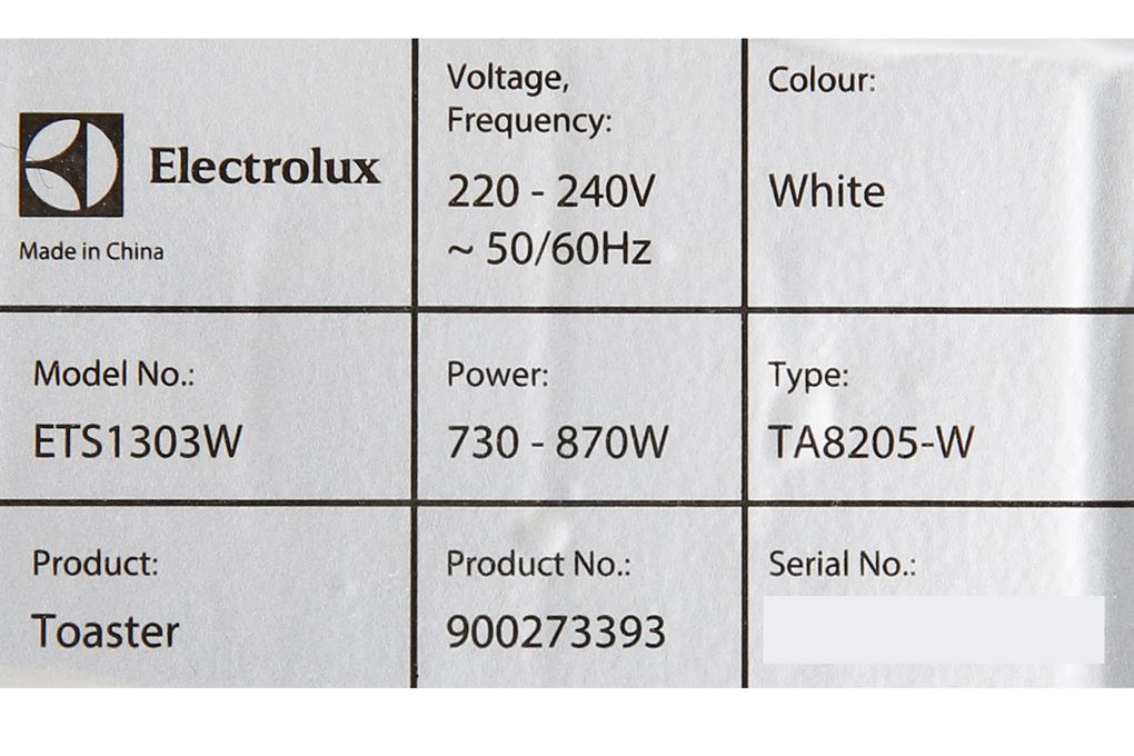 Lò Nướng Bánh Mì Electrolux ETS1303W