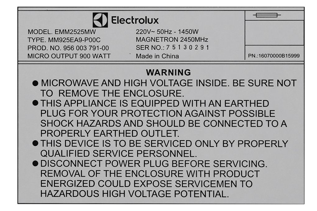 Lò Vi Sóng Electrolux EMM2525MW