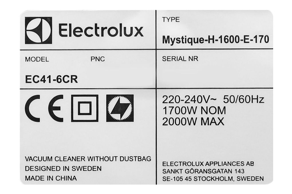 Hút Bụi Electrolux EC41-6CR