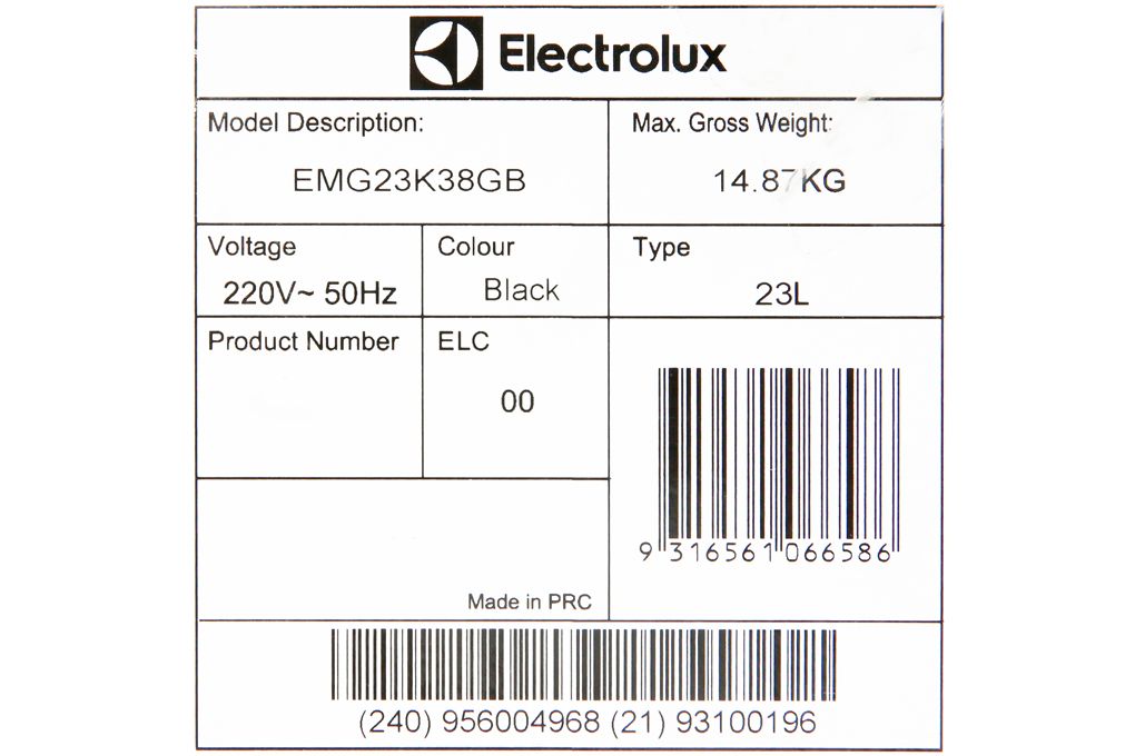 Lò vi sóng Electrolux EMG23K38GB