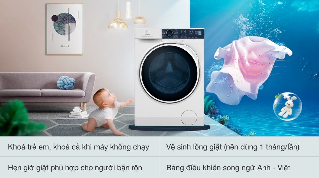 Máy giặt cửa ngang Electrolux EWF1024P5WB