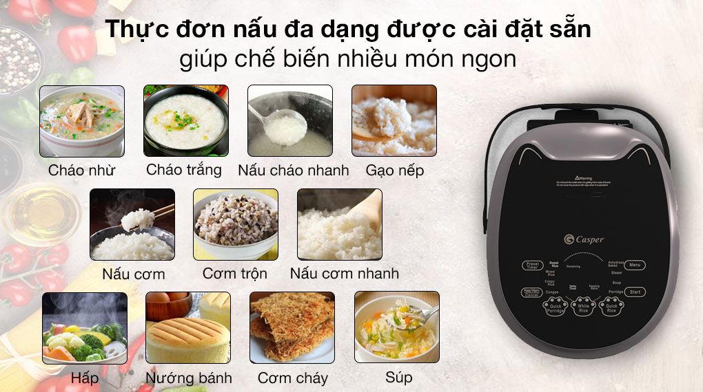 Nồi cơm điện Casper CD-18RC01