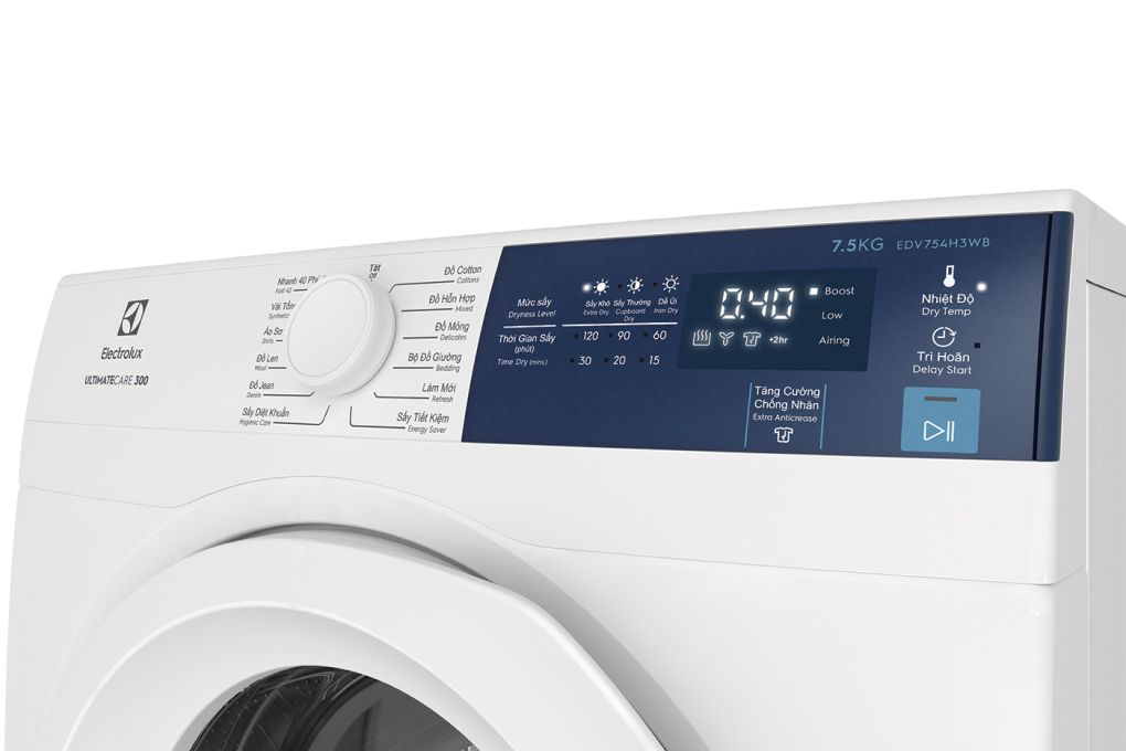 Máy sấy Electrolux EDV754H3WB 7,5kg mẫu 2022