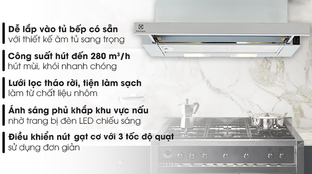 Máy hút mùi âm tủ Electrolux LFP216S