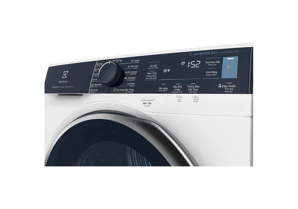 Máy sấy bơm nhiệt Electrolux 8 kg EDH803Q7WB