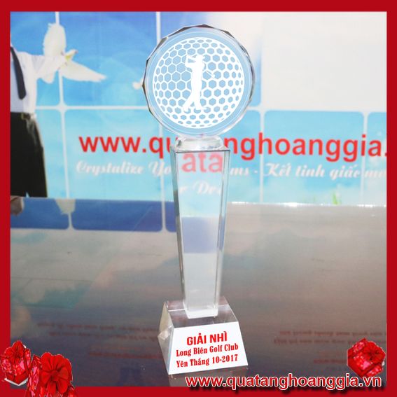 CG88 Cúp Lưu niệm Golf Pha lê D12