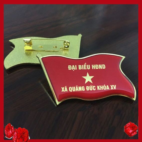 QĐH71 Huy Hiệu Đảng Viên Đeo Ngực Biểu Tượng Cờ Đảng Đại Hội Đảng Bộ Các Cấp