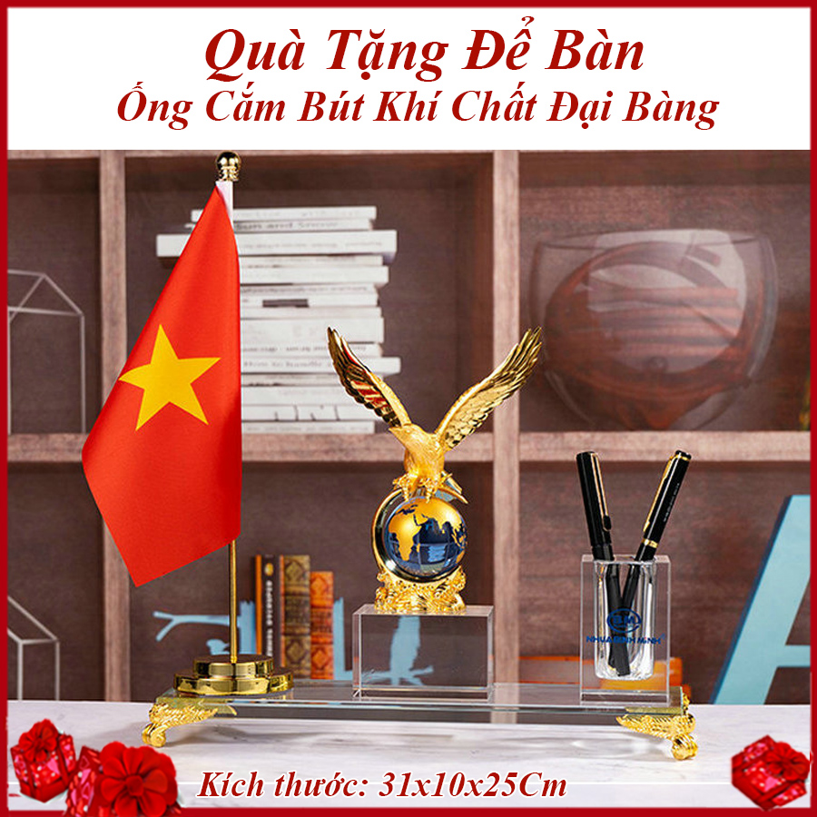 Bộ Cắm Bút Pha Lê Vật Phẩm Trang Trí Bàn Làm Việc Góp Phần Làm Bàn Việc Thêm Sang Trọng QDN 97