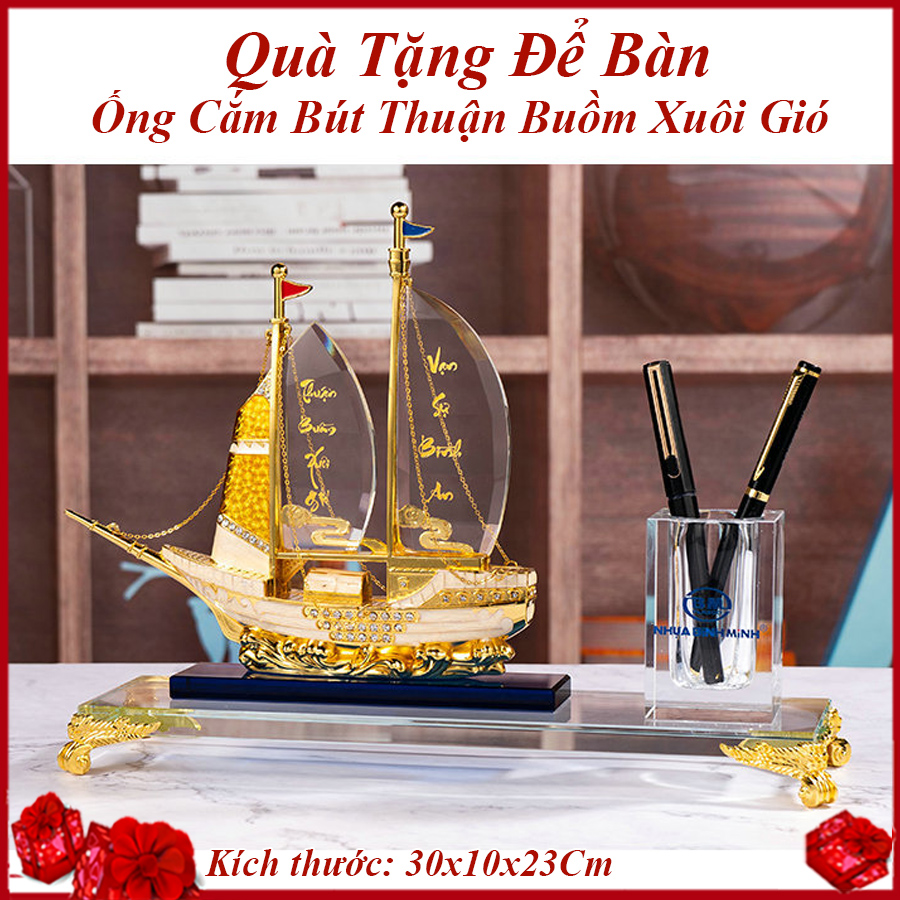 Cắm Bút Pha Lê Quà Tặng Để Bàn Làm Việc Doanh Nhân CB89A