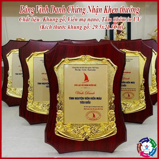 Bảng Vinh Danh Khung Gỗ BVD96A