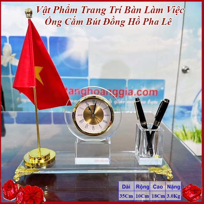 Cắm Bút Đồng Hồ Pha Lê CB104B