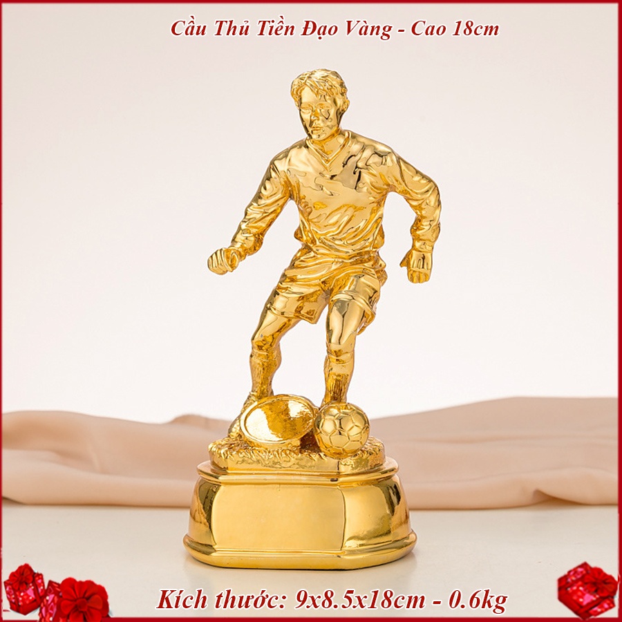 BĐ46B Cầu Thủ Bóng Đá Tiền Đạo Vàng