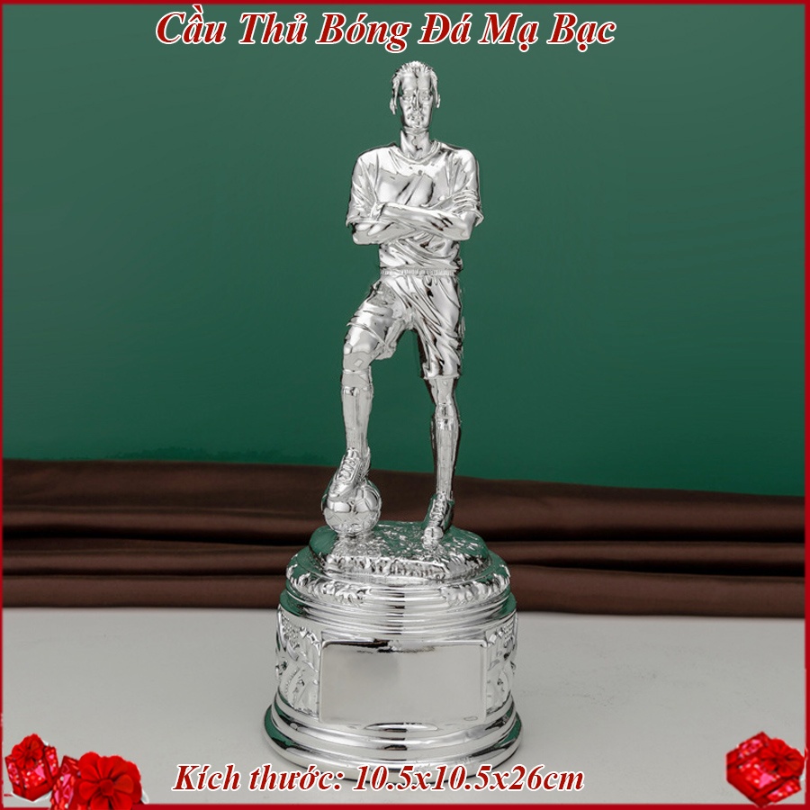 BĐ41C Cầu Thủ Bóng Đá Mạ Bạc