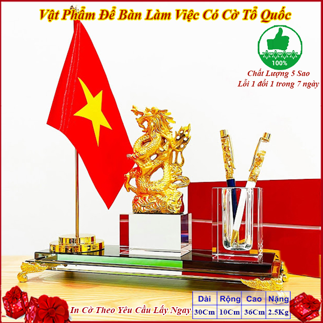 CĐB42D Cờ để bàn làm việc