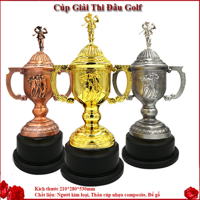 Cúp trao gải thi đấu Golf chế tác CG280