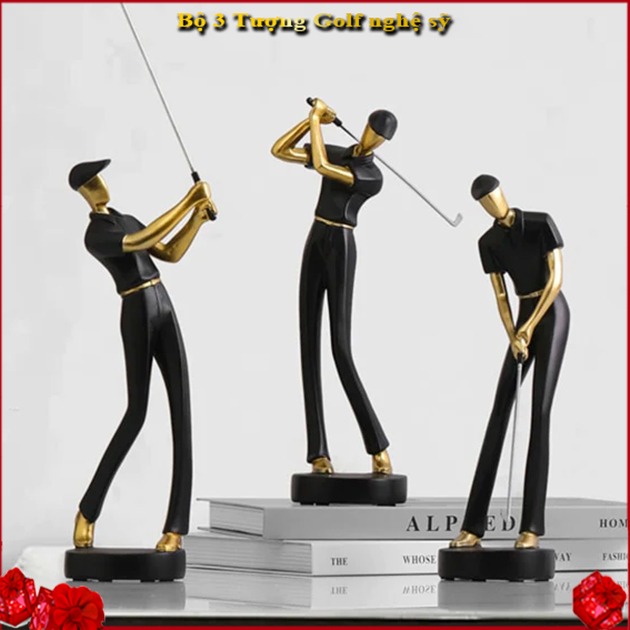 Bộ 3 Tượng Golf nghệ sỹ CG207