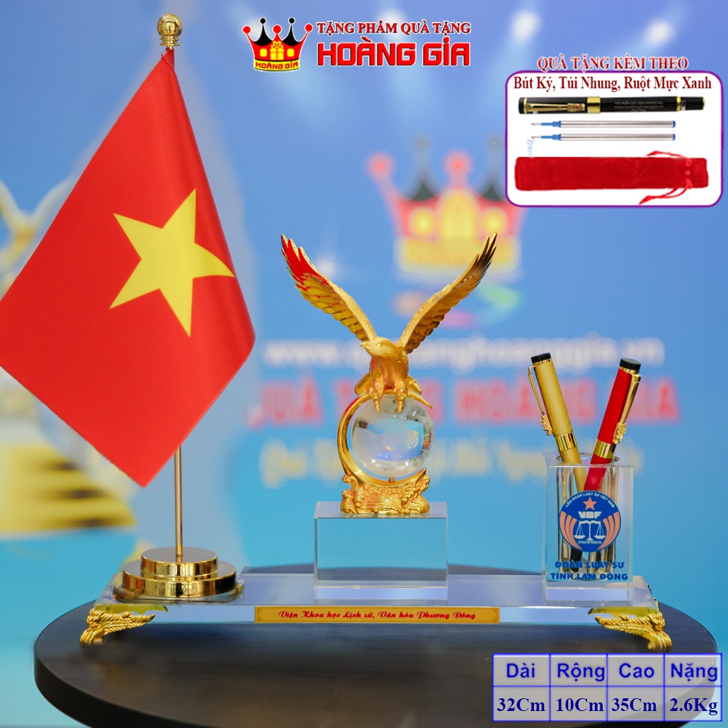 Vật Phẩm Trang Trí Bàn Làm Ống Cắm Bút Doanh Nhân Đại Bàng Biểu Tượng Của Người Thành Đạt QDN 99