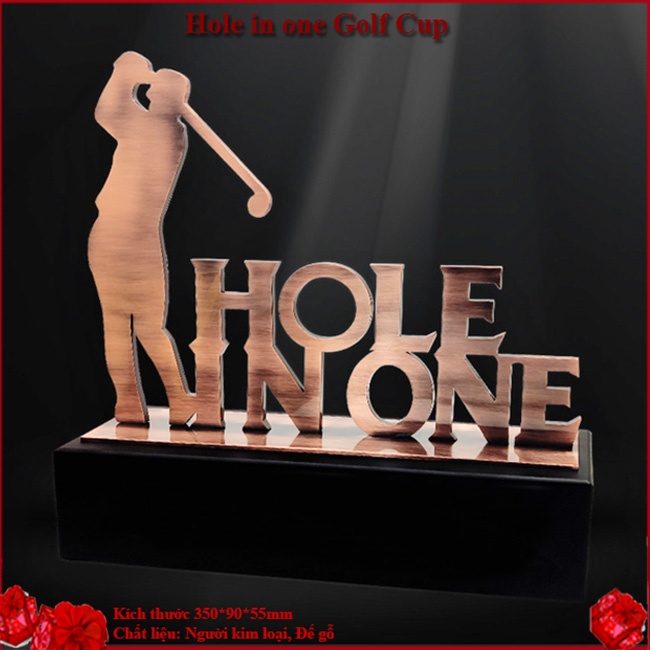 Biểu trưng golf danh hiệu Hole in one Cúp Quà Tặng Golf CG229