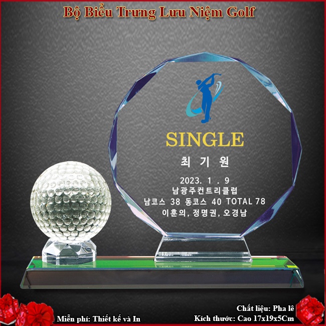 Bộ Biểu Trưng Lưu Niệm Golf Quà Tặng Golf CG234- Hàng Đặt