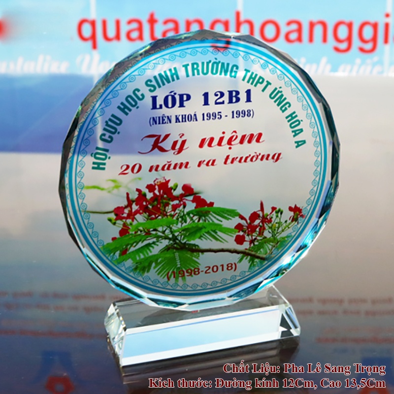 Kỷ Niệm Chương Họp Lớp Tròn 12Cm QHL 97