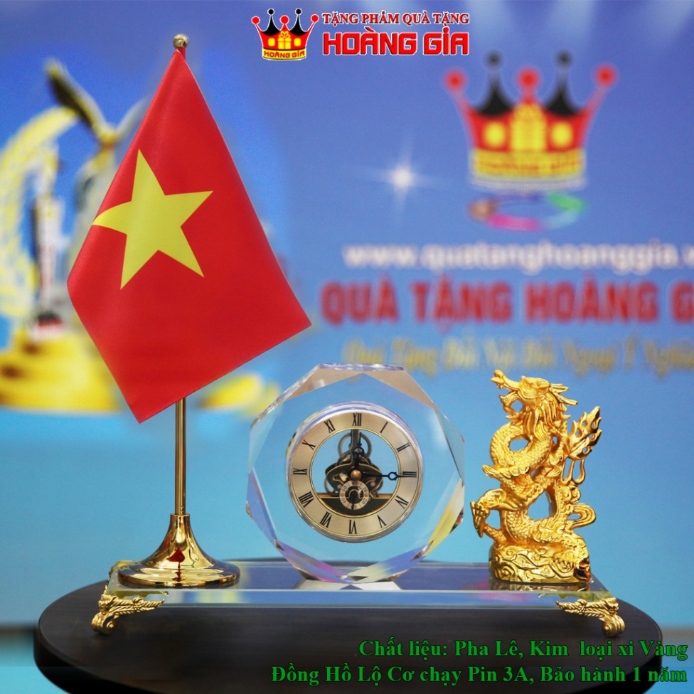 Quà Tặng Doanh Nhân Đồng Hồ Pha Lê QDN123A