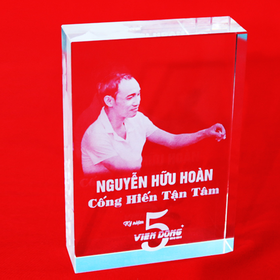 Biểu Trưng Pha Lê Lưu Niệm Cuối Năm - QCN87