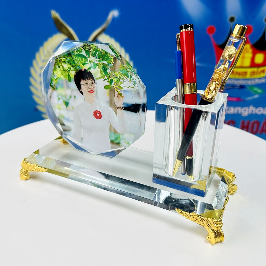 Cắm Bút Pha Lê Để Bàn Làm Việc