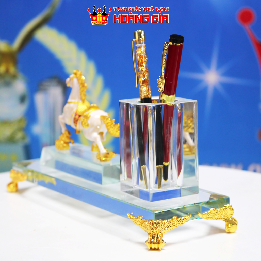 Cắm Bút Pha Lê Ngựa Trắng MĐ49
