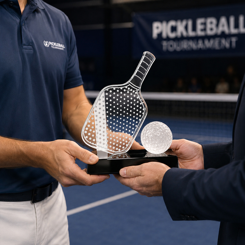 Cúp pickleball pha lê 11