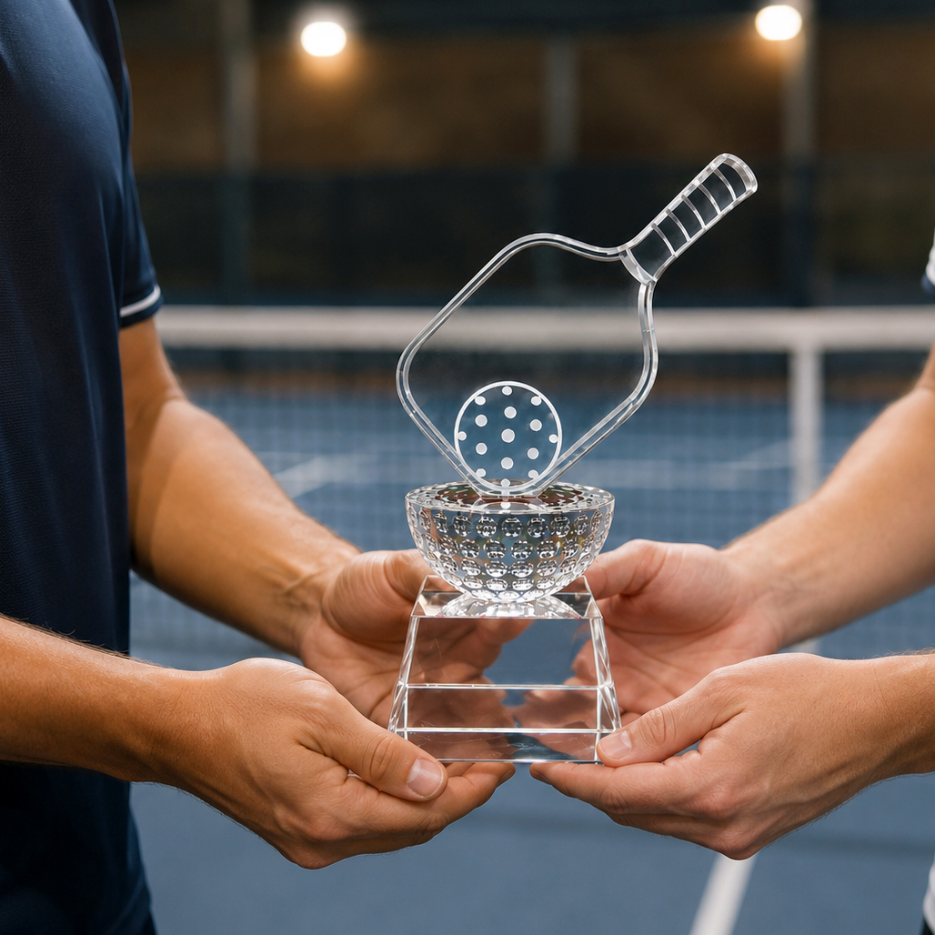 Cúp pickleball pha lê 14