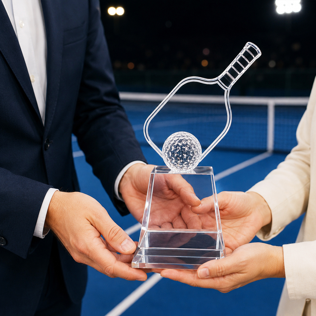 Cúp pickleball pha lê 16
